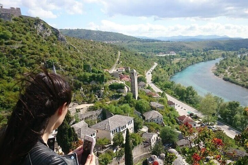 Pocitelj and Neretva river