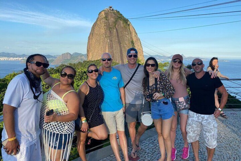 American group at the Sugar Loaf 
