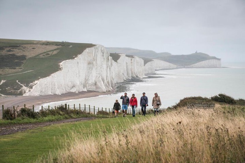 Another view of The Seven Sisters, with our guide, Lawrence.