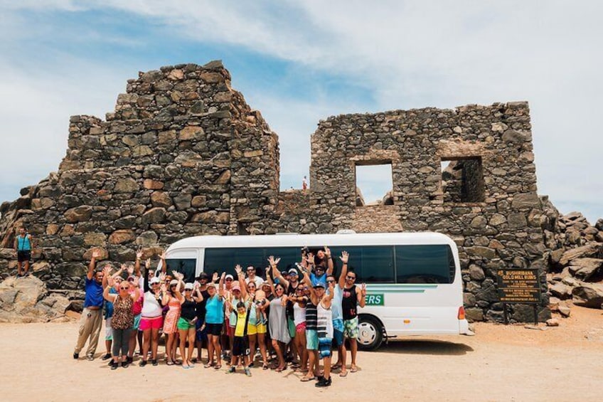 Picture in front of Bushiribana Gold Mill Ruins