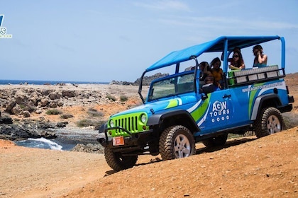 Naturlig pool, grottor och Baby Beach Aruba Jeep Adventure Tour