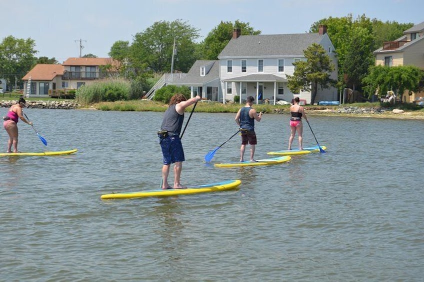 Shallow paddling area