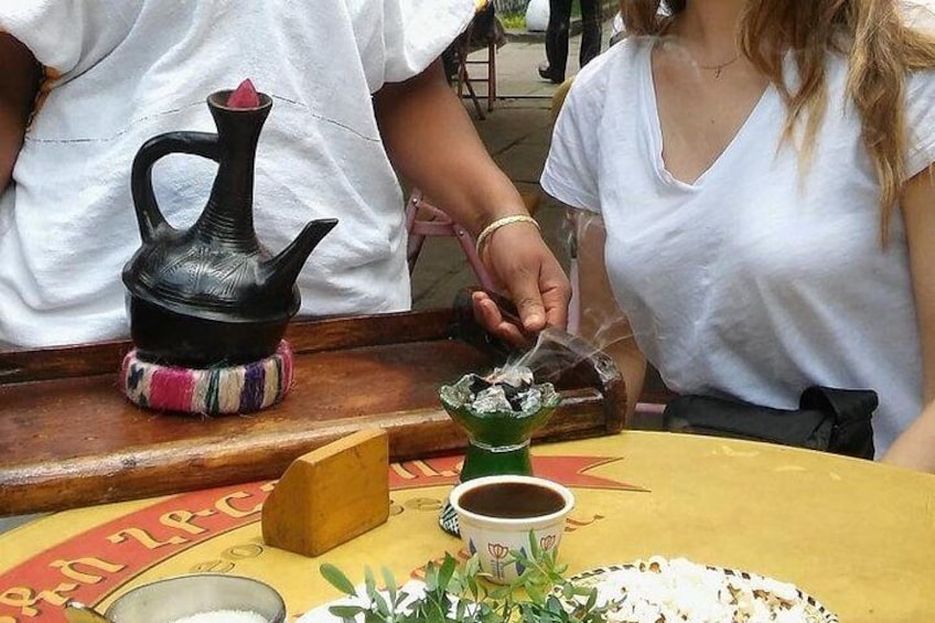 Typical Ethiopian Coffee presentation 