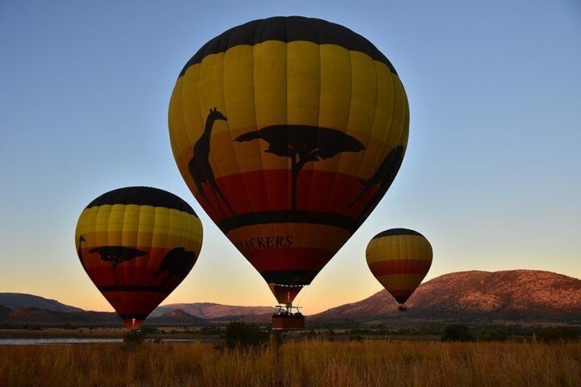 Balloon launch site Pilanesberg National Park