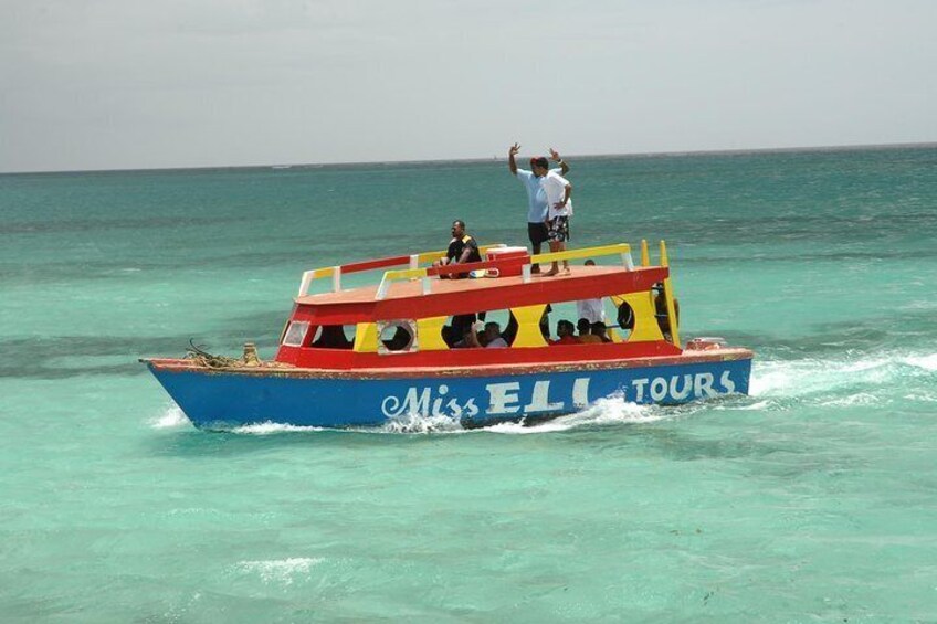 Glass Bottom Boat Cruise at Buccoo Reef