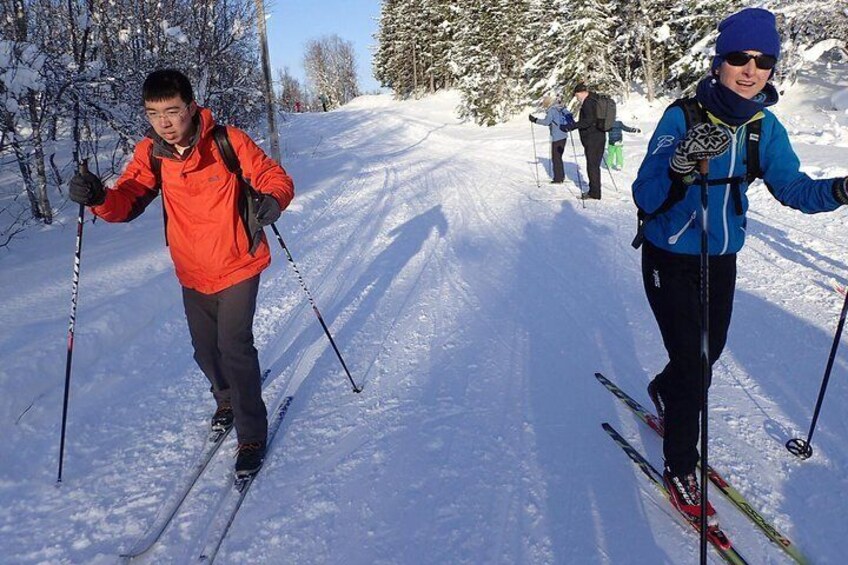 Cross-Country Ski Lesson for Beginners in Tromso