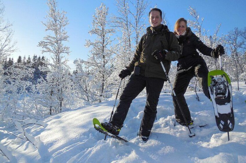 Guided Snowshoe Walk on Tromsoya Island in Tromso