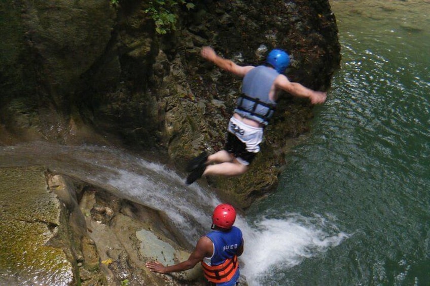 Jumping from Waterfall