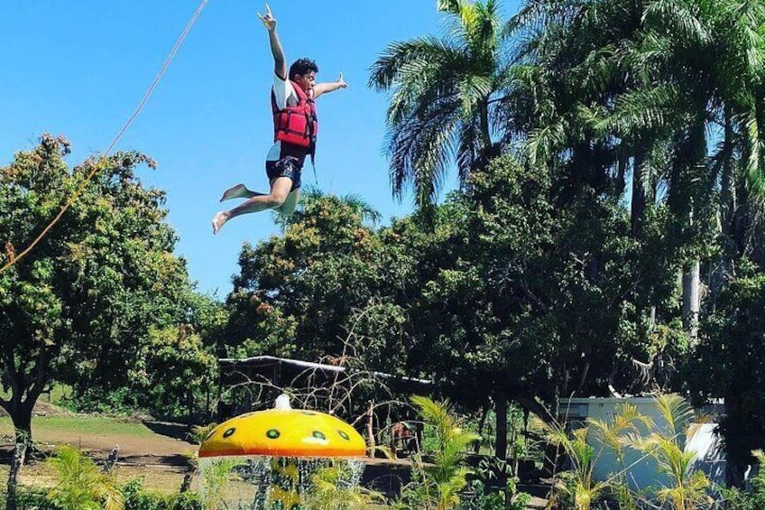 Pool Zip Line