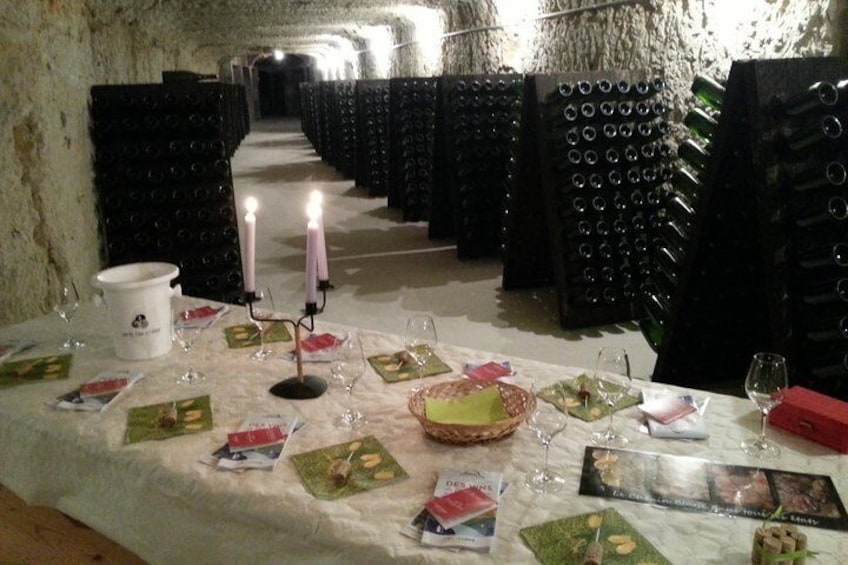 Tour of cellar and Loire wine tasting