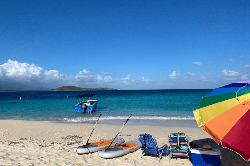Icacos Beach Day Package with Water Taxi Transport from Fajardo