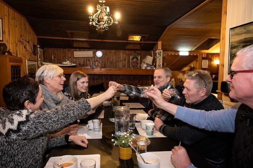 Skál or Cheers after a great Reykjavik Food Tour