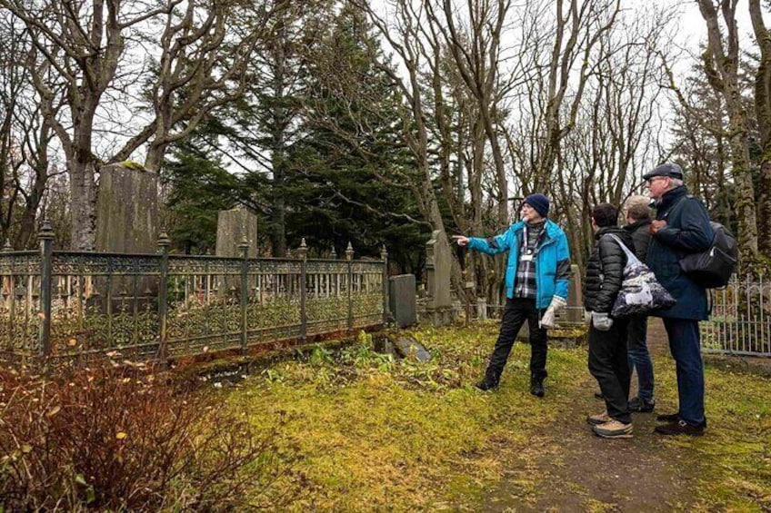 Hólavallagarður - the oldest graveyard in Iceland holds countless stories buried within, our expert Guide knows the most interesting ones!