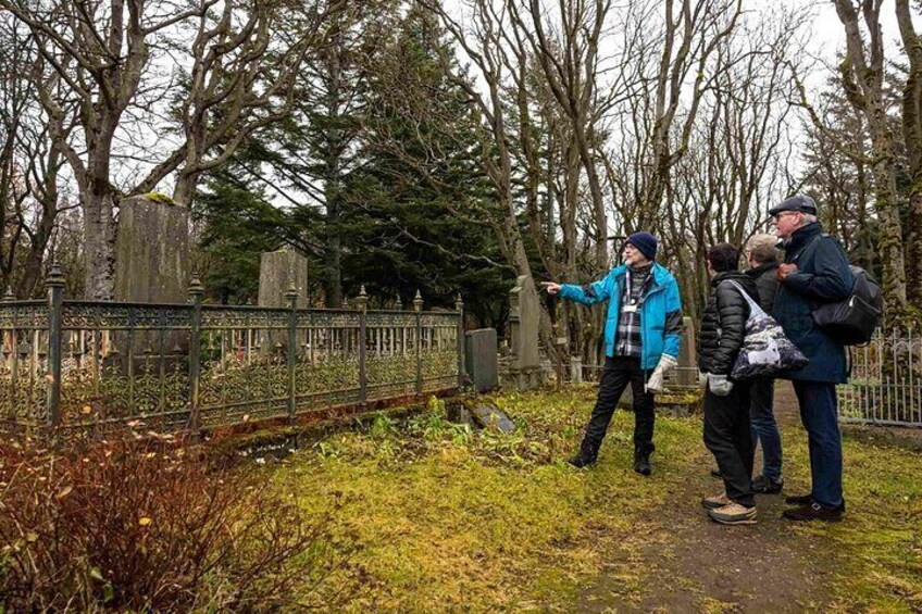 Hólavallagarður - the oldest graveyard in Iceland holds countless stories buried within, our expert Guide knows the most interesting ones!