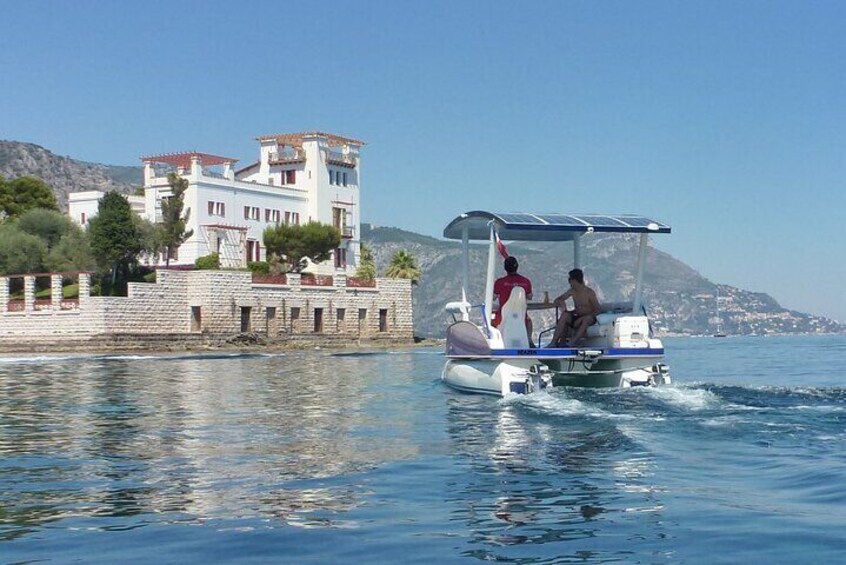 Private Cruise Near Nice and Monaco with Solar Powered Boat