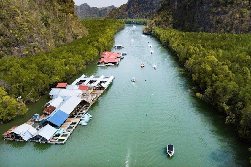 Aerial view of Kilim River