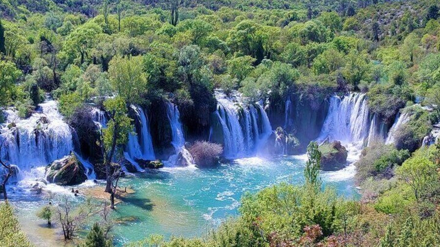 Kravice waterfalls are a place where we just leave you to have fun, swim, dive from a cliff, splash, ride a canoe, grab a selfie under one of the biggest waterfalls in the Balkans.