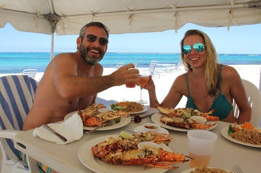 Delicious Caribbean Lobster Lunch 