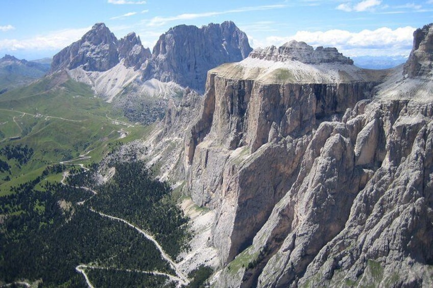 From Bolzano: Private Day Tour by car: The Great Dolomites Road