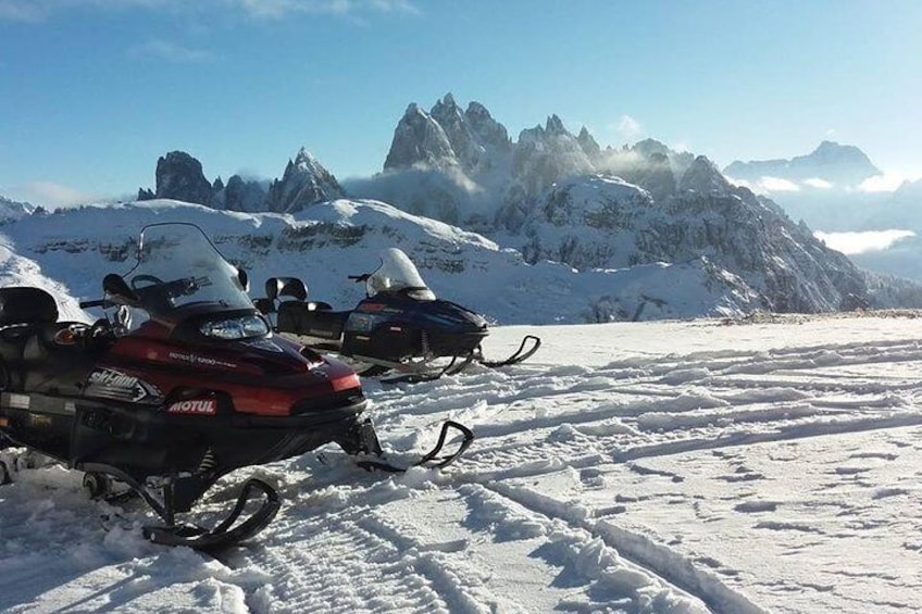 From Bolzano - Snowmobile & Sledding and The Great Dolomites Road Private Tour