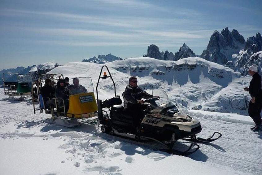 From Bolzano - Snowmobile & Sledding and The Great Dolomites Road Private Tour