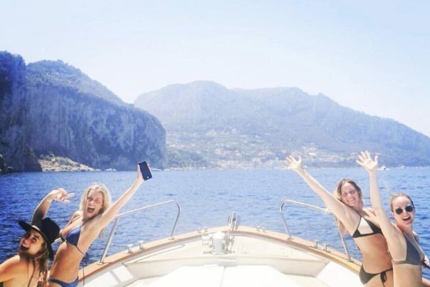 All day on a private boat in Capri