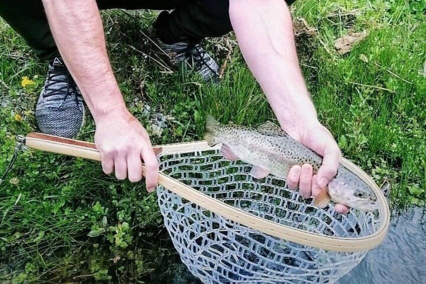 Fly Fishing on Private Andean River Including Barbecue Lunch