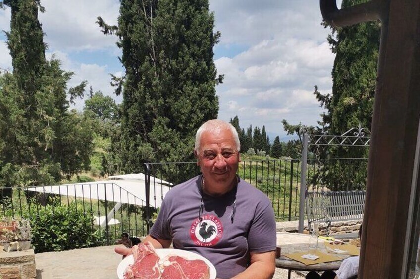 Maurizio and a 1.3kg bistecca