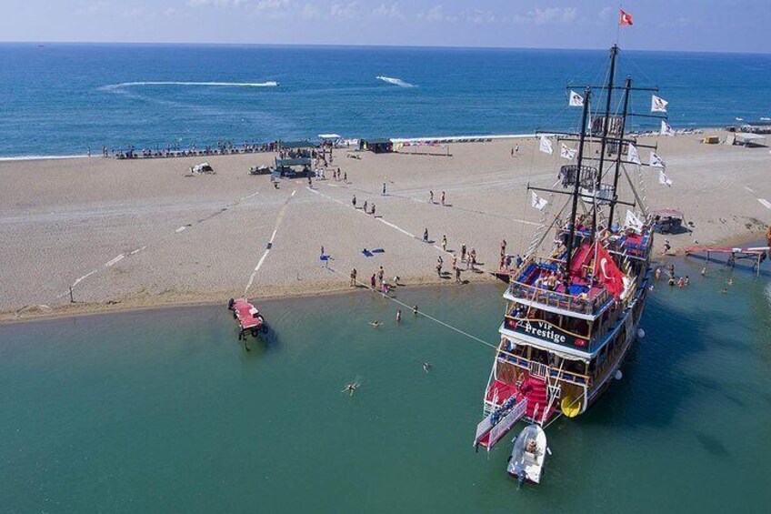 Manavgat River Cruise & Waterfall & Bazaar Visit