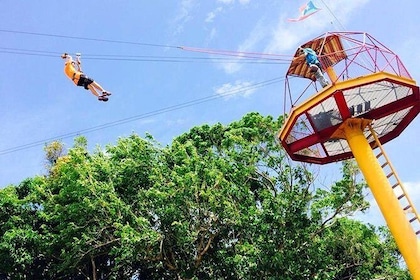 Rainforest Zipline in the El Yunque Foothills from San Juan