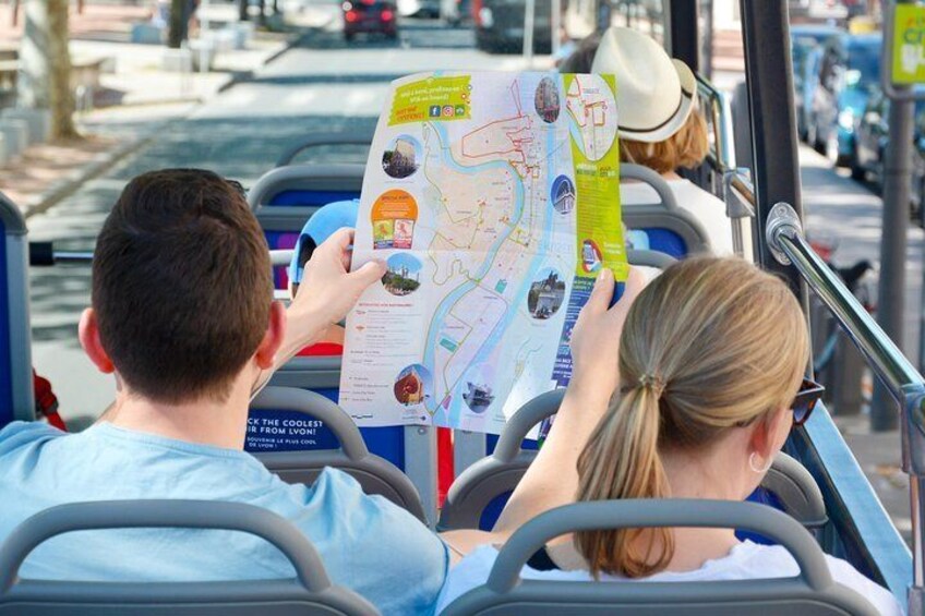 Hop on Hop off with 14 different stops.