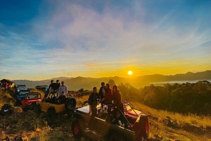 Mount Batur Jeep Sunrise, Hot Spring, Tukad Cepung Waterfall