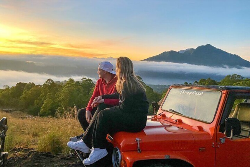 Mount Batur Jeep Sunrise, Hot Spring, Tukad Cepung Waterfall