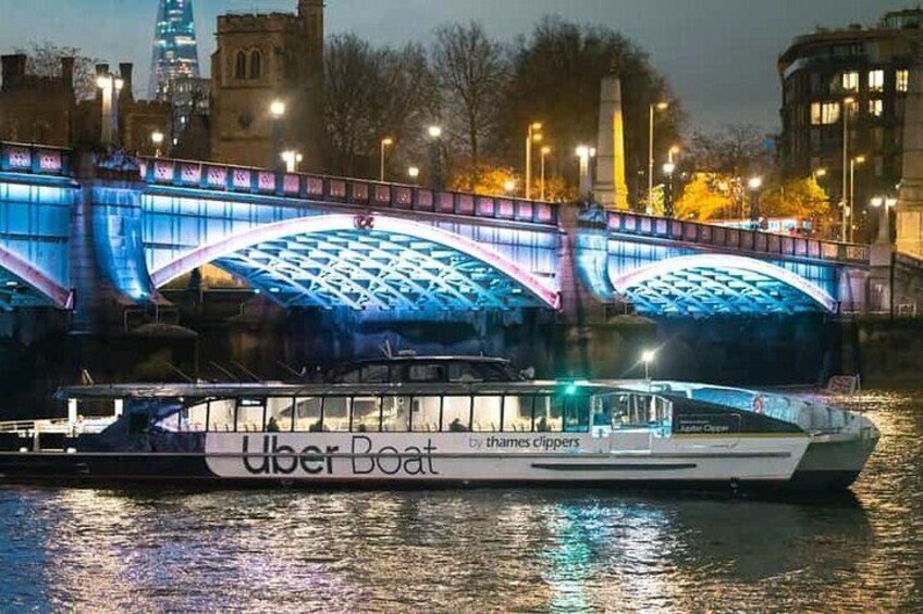 London: Uber Boat - Hop-On Hop-Off 1 Day River Thames Pass 