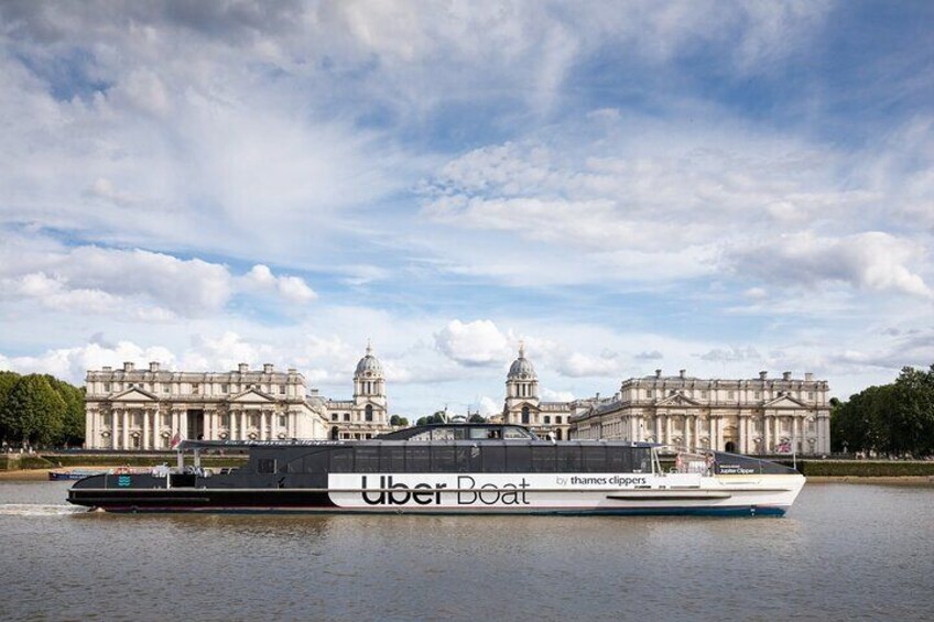 The Painted Hall and One Way journey on Uber Boat by Thames Clippers