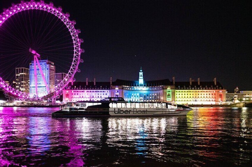 London: Uber Boat - Single Journey River Thames Cruise 