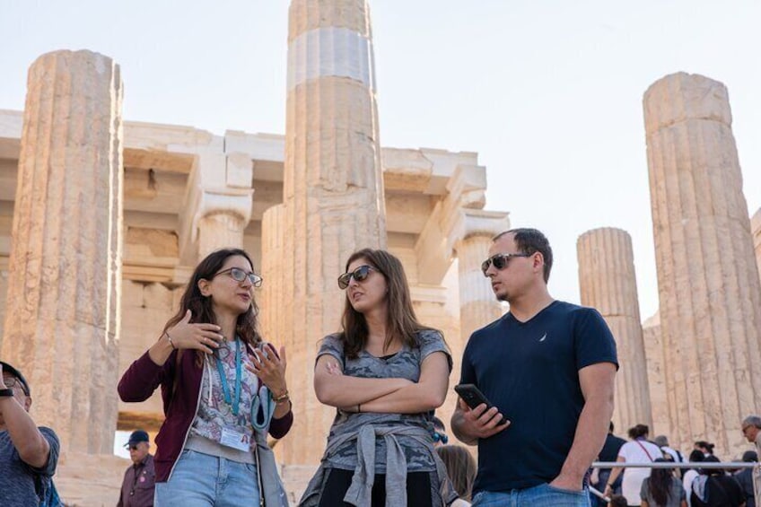 Small group tours at the Acropolis in Athens 
