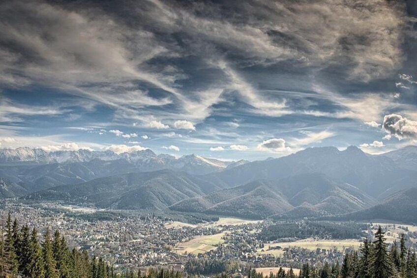 Tatra Mountains from Gubalowka peek