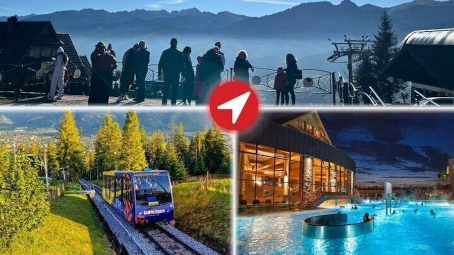 Chocholow thermal pools and funicular rail to Gubalowka peak.