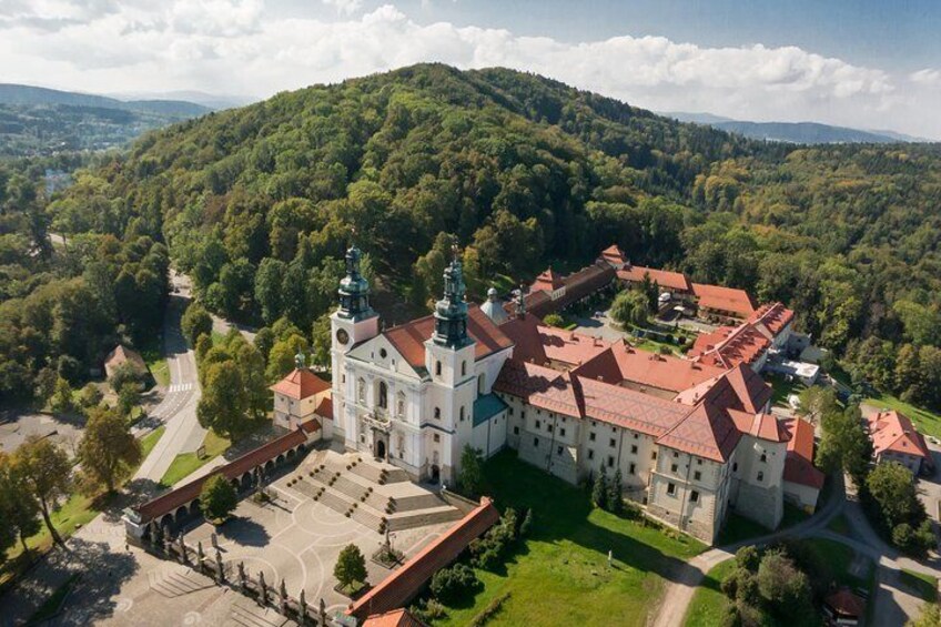 UNESCO Kalwaria Zebrzydowska from the top