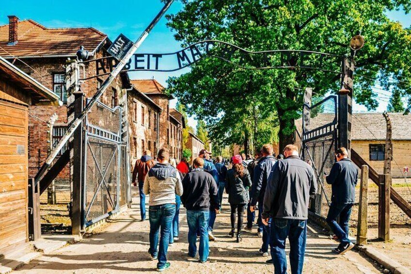 Auschwitz Tour - Main entrance to the camp