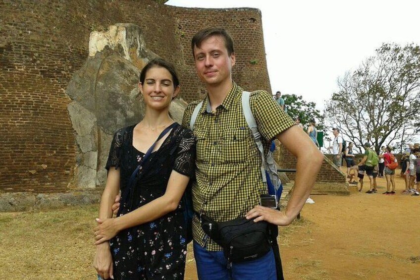 During the Sigiriya rock climb