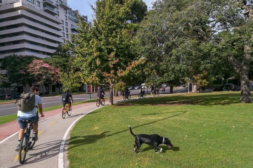 Riding around Bosques de Palermo