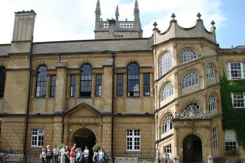 Hertford College with Staircase to Dining Hall