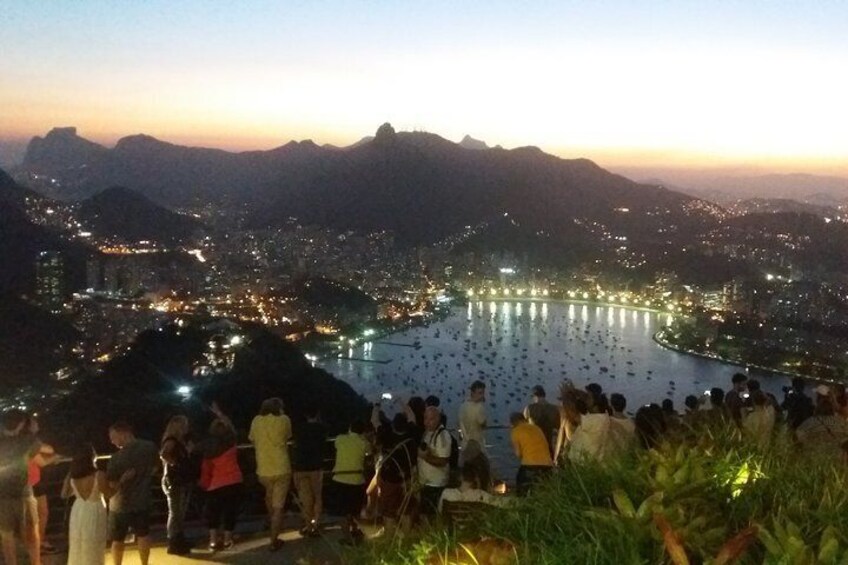 Sunset in Rio from Sugarloaf by Luis Darin