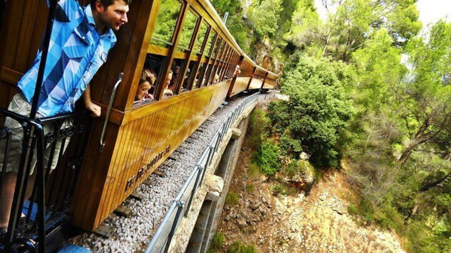 Mallorca in One Day Sightseeing Tour with Boat Ride and Vintage Train