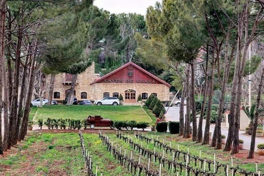 Entrance of Ksara winery