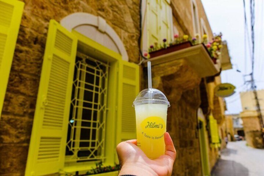 Taking Fresh Lemonade in Batroun