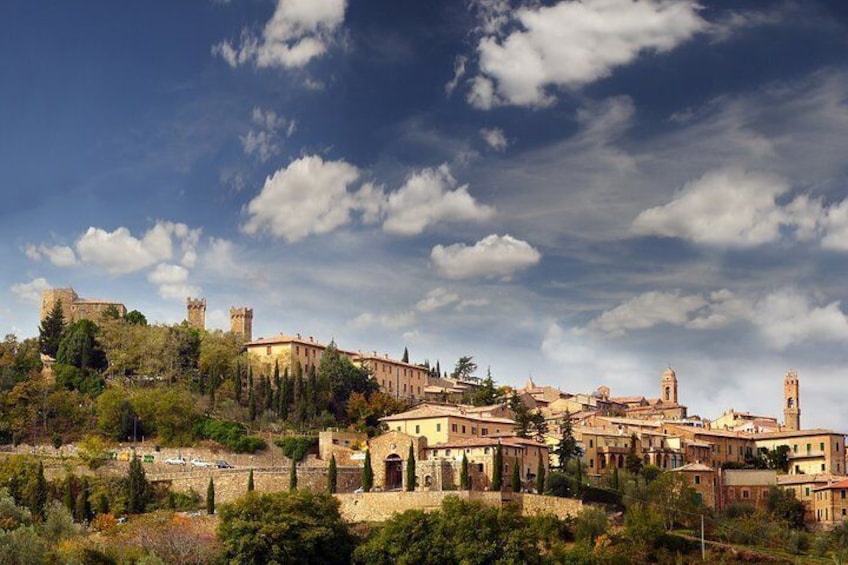 Hilltop town of Montalcino
