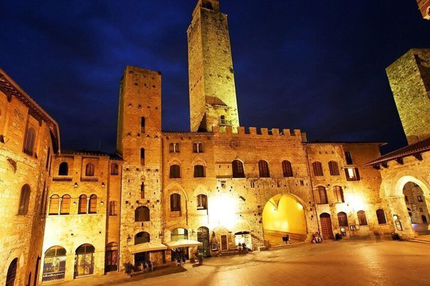 San Gimignano at dusk